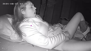 Slut Wakes There Early To Spoil one's reputation Her Pussy Before Work Hidden Cam