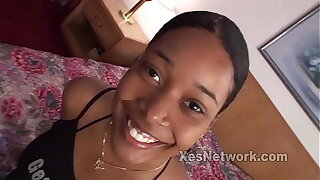 Ebony Girl w Big Ass in Black Girl Porn Videotape