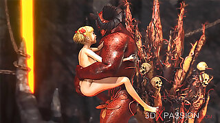 Devil plays yon a super hot girl in hell